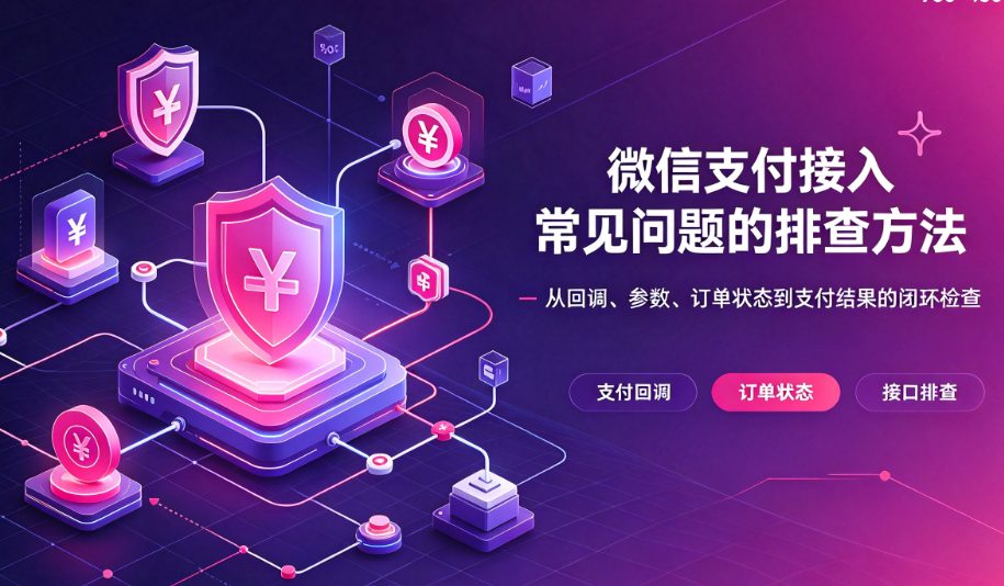 微信支付接入常见问题的排查方法